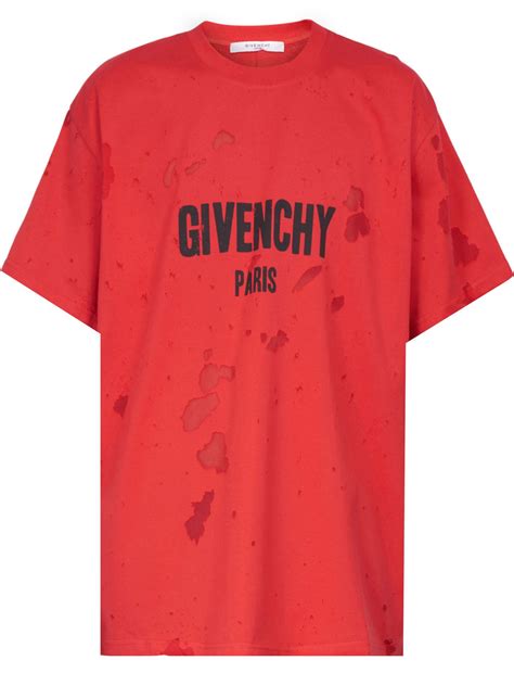 givenchy white t shirt with red|givenchy t shirt men price.